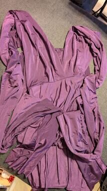 Eggplant Purple Convertible Infinity Bridesmaid Dress Size Small